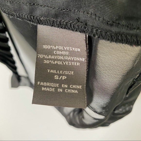 Suzy Shier Small Sheer/ Velvet Striped Blouse - Picture 4 of 5